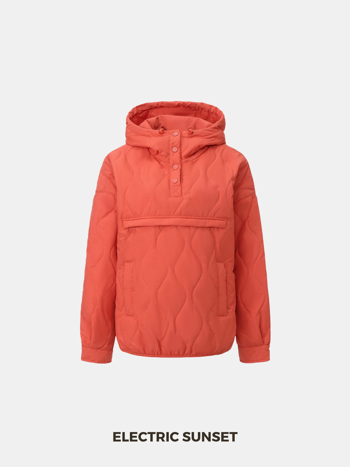 OlympLondon™ Kangaroo Pocket Packable Quilted Puffer Hoodie