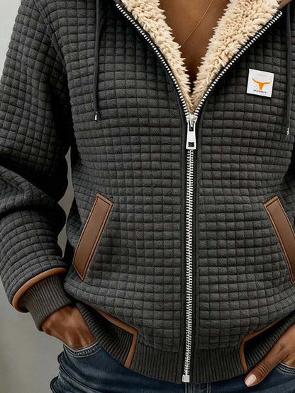 Olymp Cosy Quilted Zip-Up Hooded Jacket