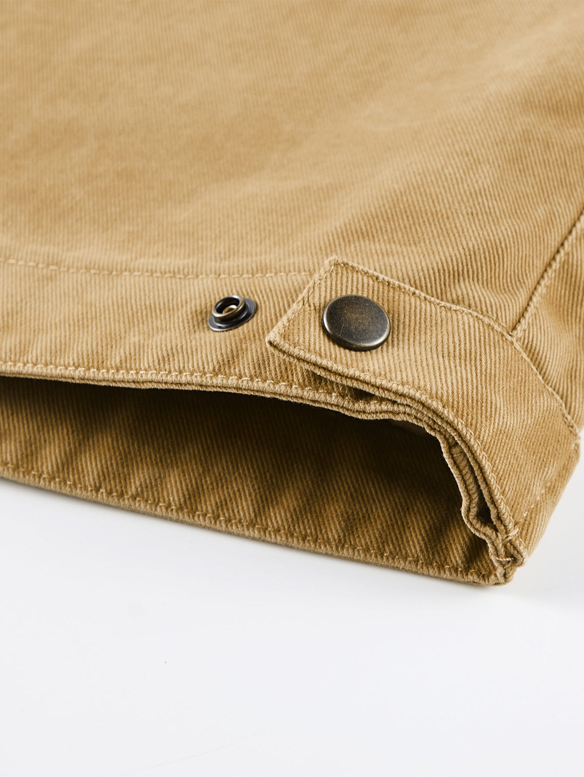 Washed Corduroy Collar Zip Jacket